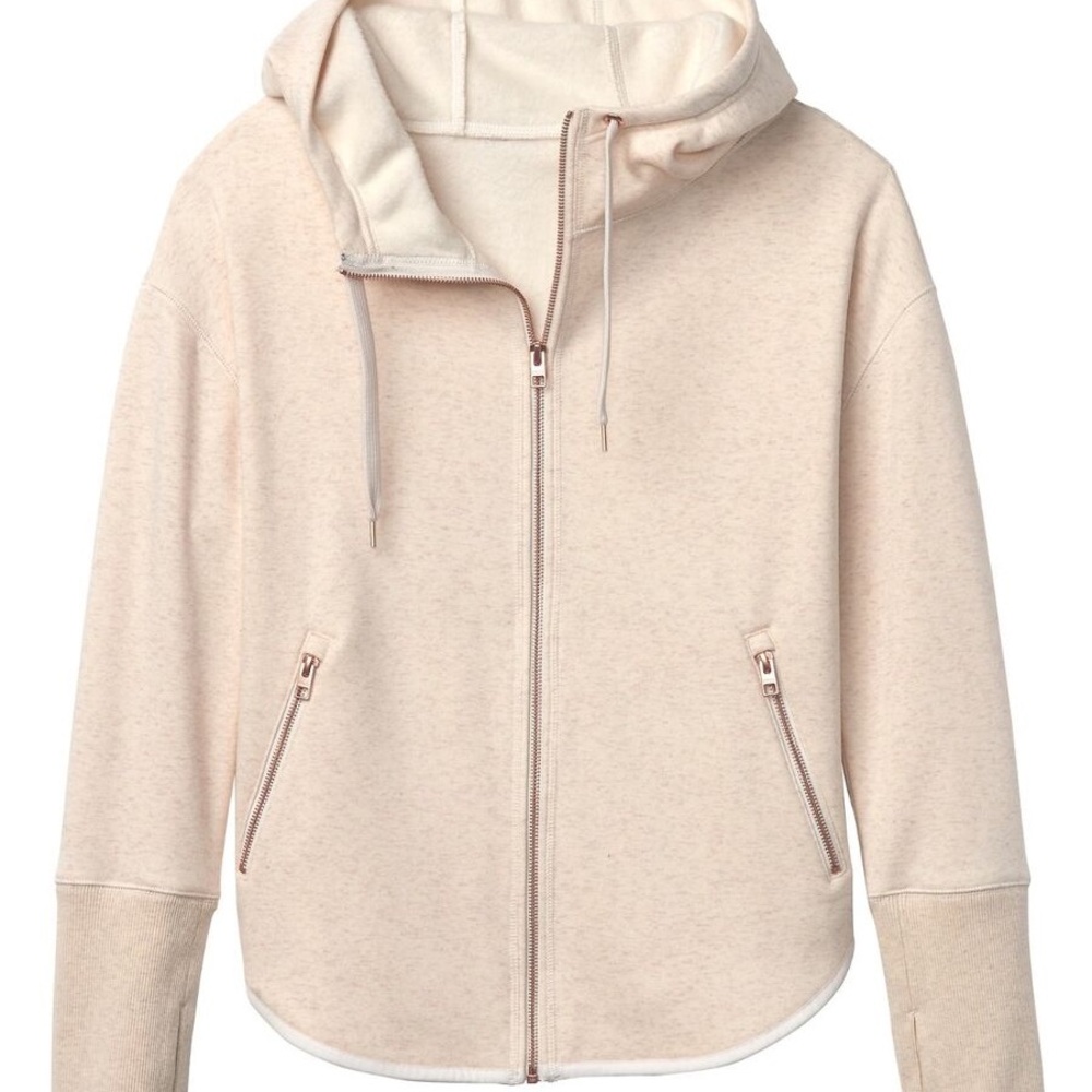 Athleta Cozy Karma Jacket in Oatmeal Heather - S